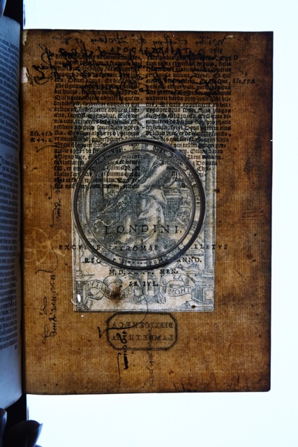 Images merging text from both sides of the paper