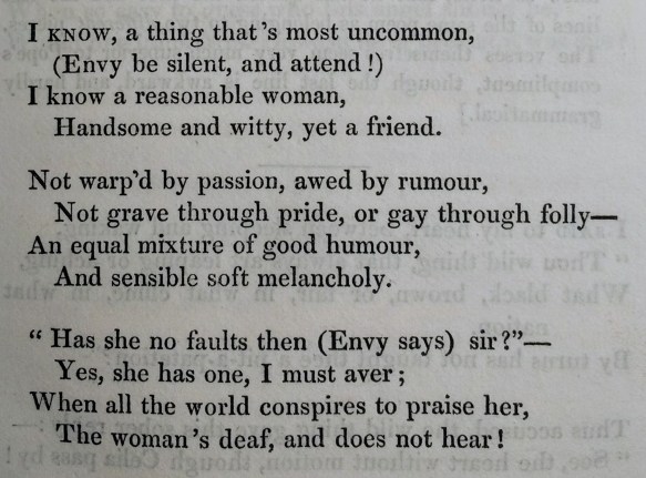 to a Certain Lady at Court