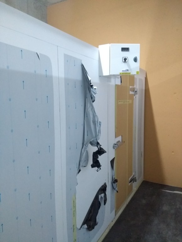 Freezers in cold store