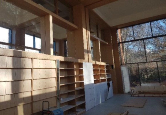 Reading Room shelves