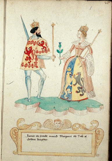 James II and Marie of Guelders, fol. 12r.