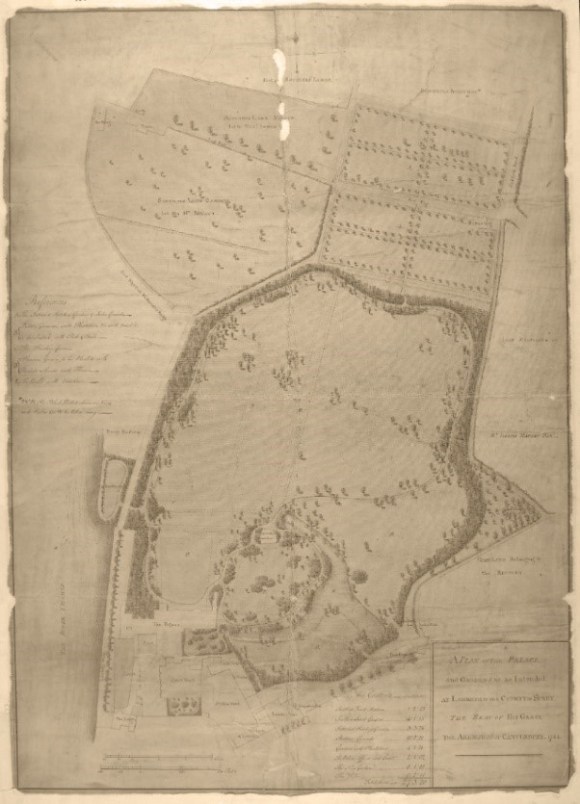 Plan of the Palace and gardens