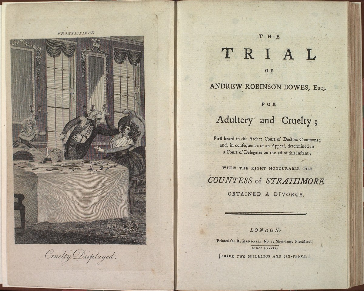 The Trial of Andrew Robinson Bowes, Esq. For Adultery and Cruelty (London: R. Randall, 1789).