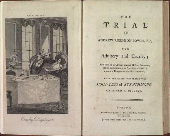 The Trial of Andrew Robinson Bowes, Esq. For Adultery and Cruelty (London: R. Randall, 1789).