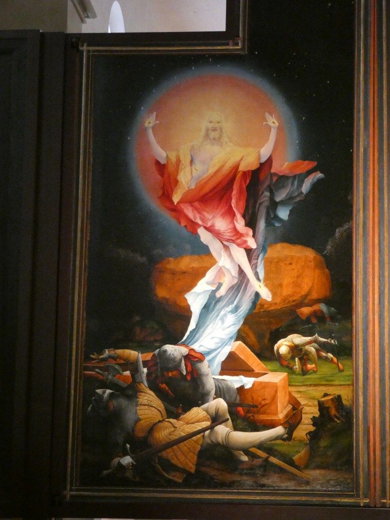 Painting of Jesus' Resurrection from the Isenheim Altarpiece