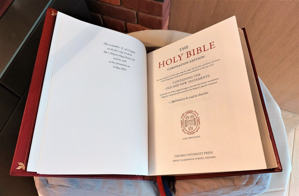 Title page of the Coronation Bible