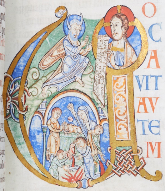 Illuminated initial
