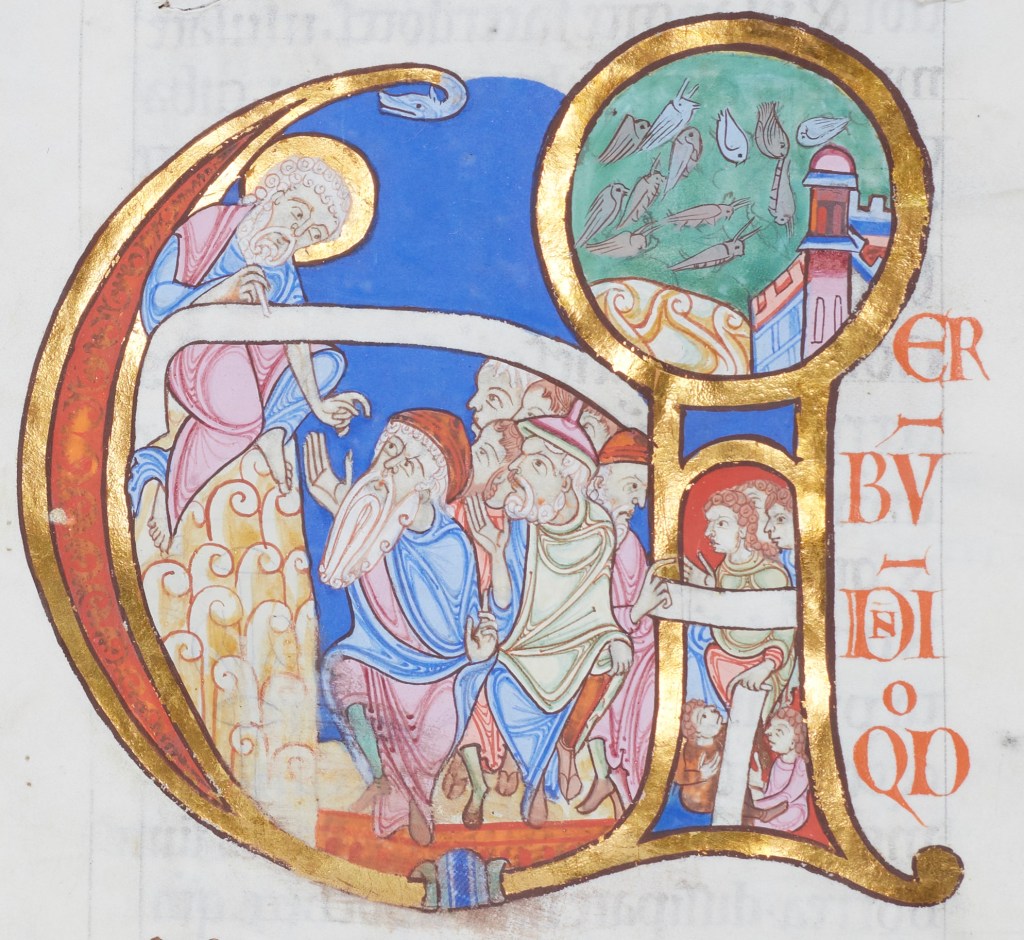 Illuminated initial