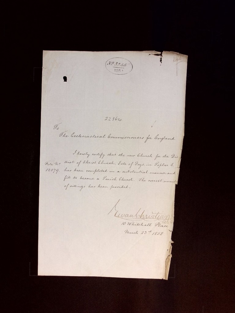 A letter from Ewan Christian