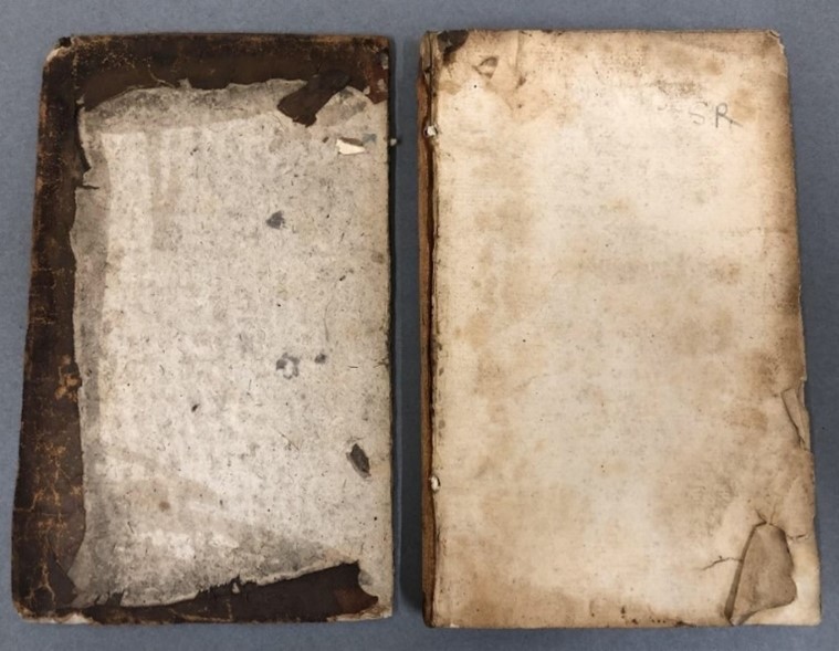 A 17th century book with a detached board