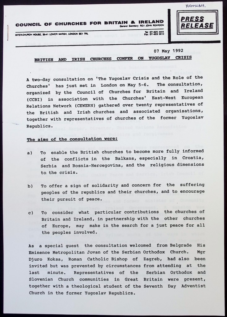 Printed press release